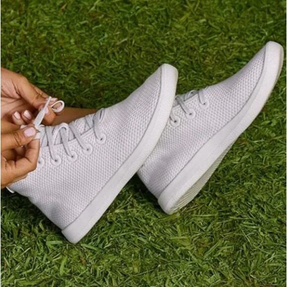 Allbirds Tree Topper Chalk High Top Mesh Sneaker Women's 11 NEW with Box White - Picture 1 of 16